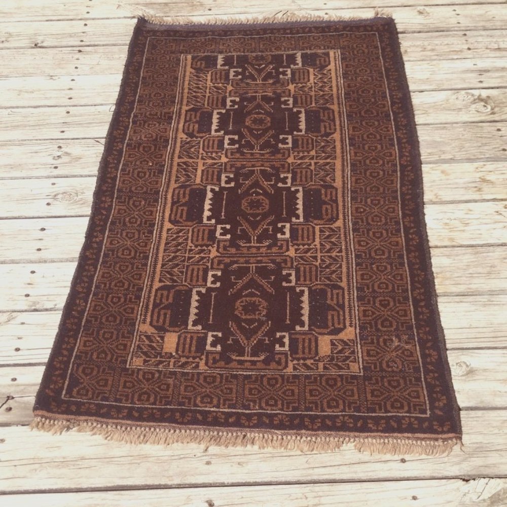 Tribal Vintage Persian Rug Carpet